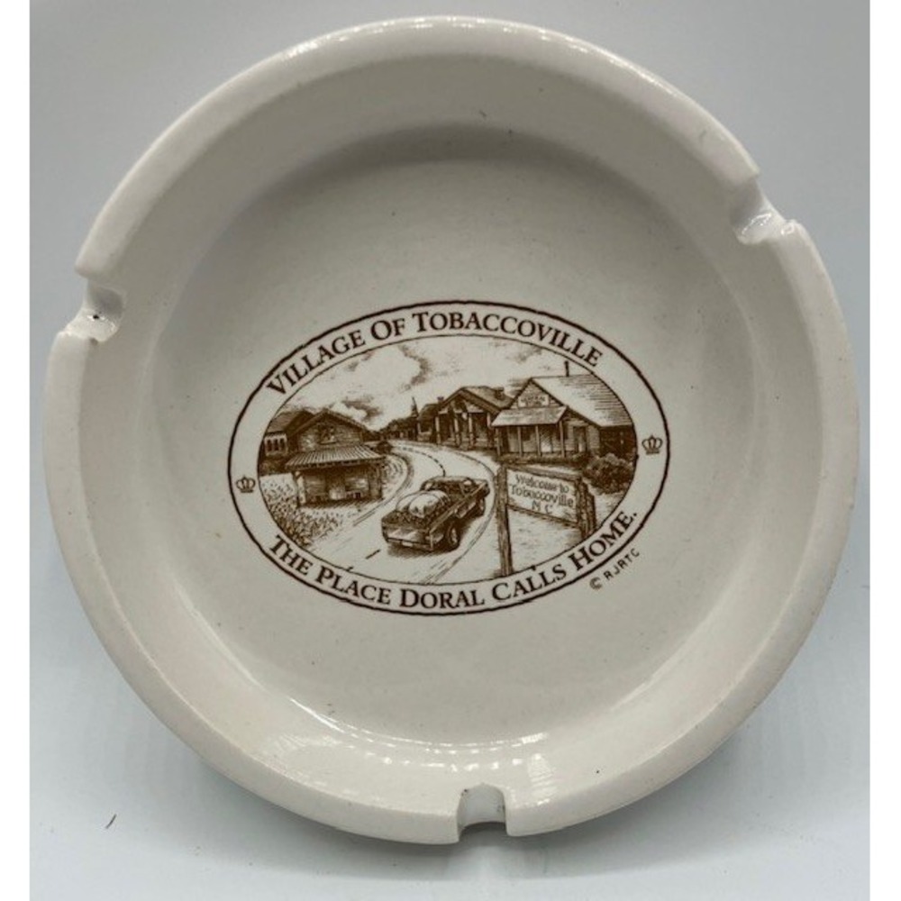 Vintage Village of Tobaccoville Ashtray Doral Calls Home Collectible RJ Reynolds